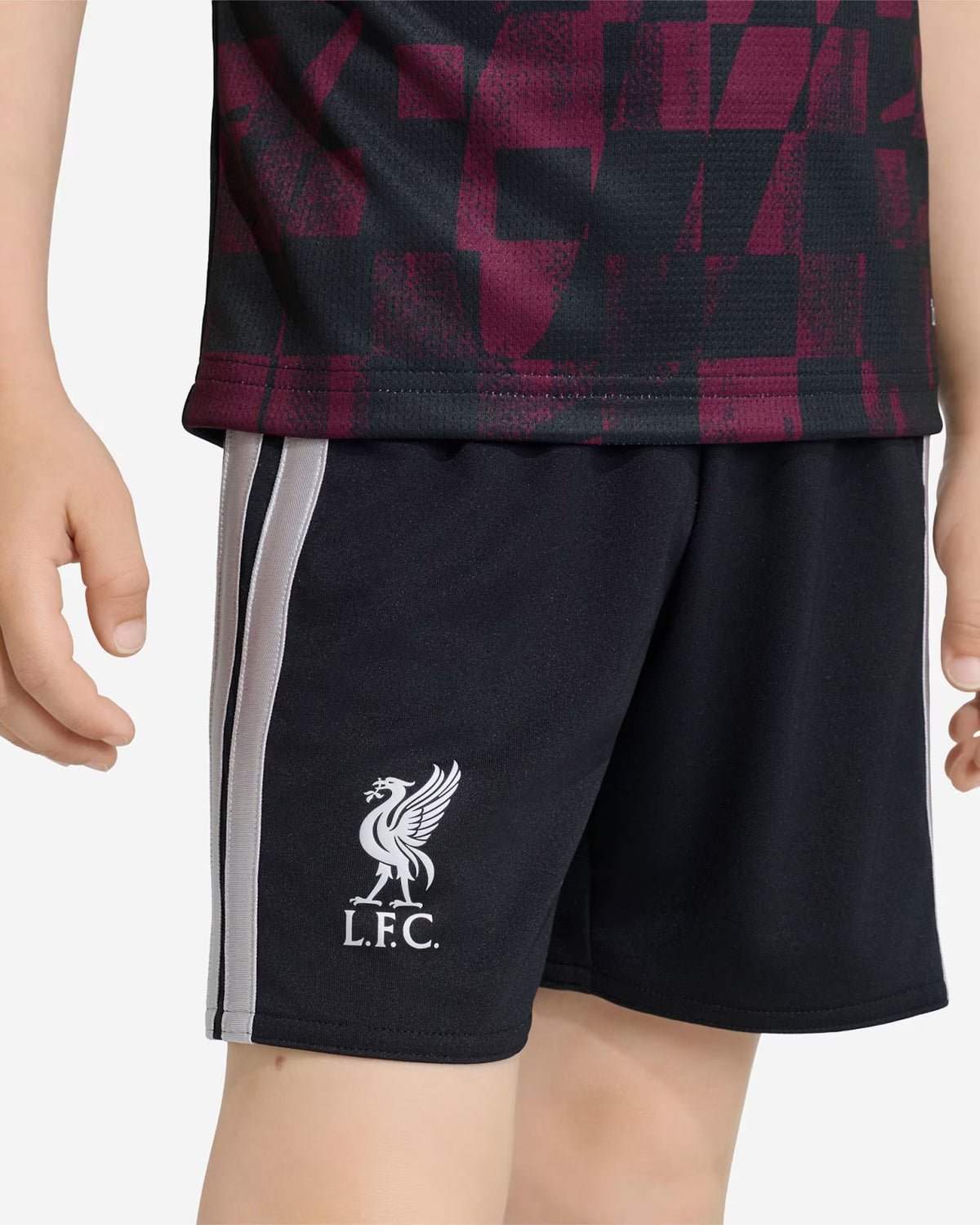 Kit Infantil Liverpool Third 26/27 - Preto e Vermelho