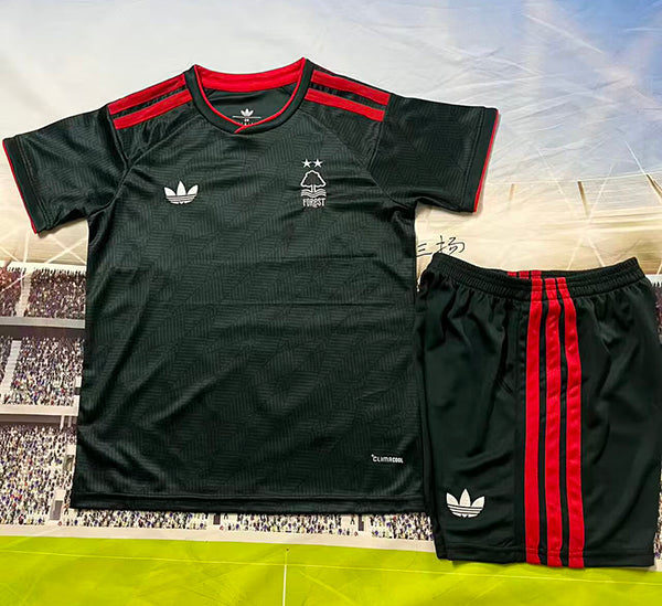Kit Infantil Nottingham Forest Away 26/27 - Verde Escuro