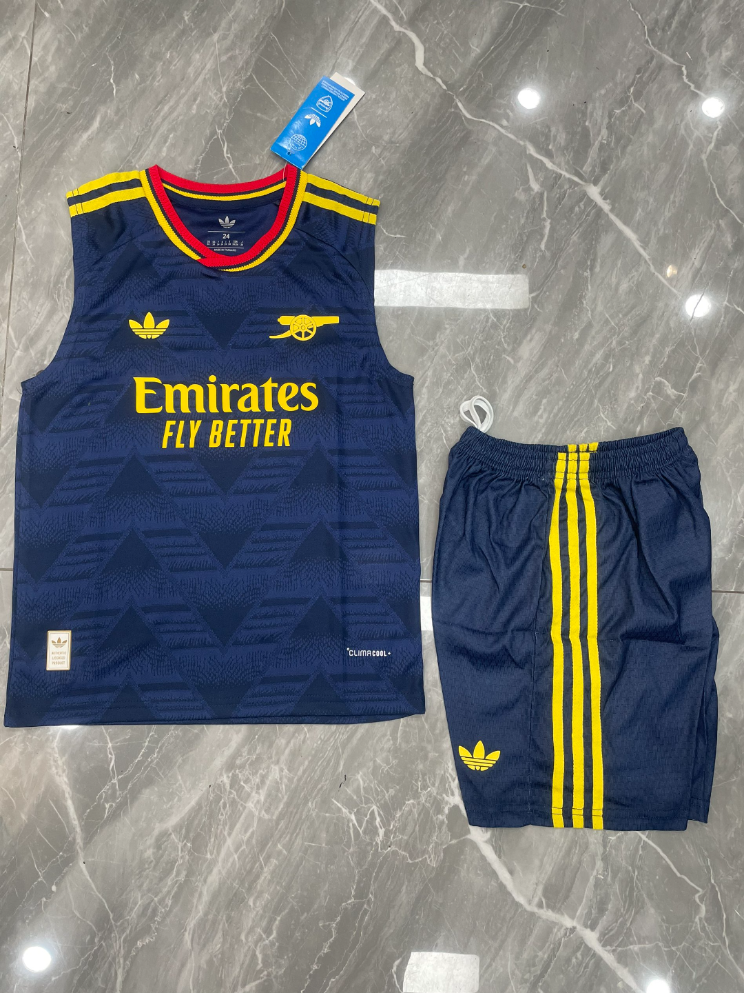 Kit Infantil Regata Arsenal Away 26/27 - Azul