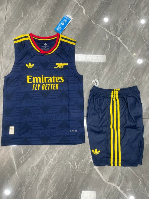 Kit Infantil Regata Arsenal Away 26/27 - Azul