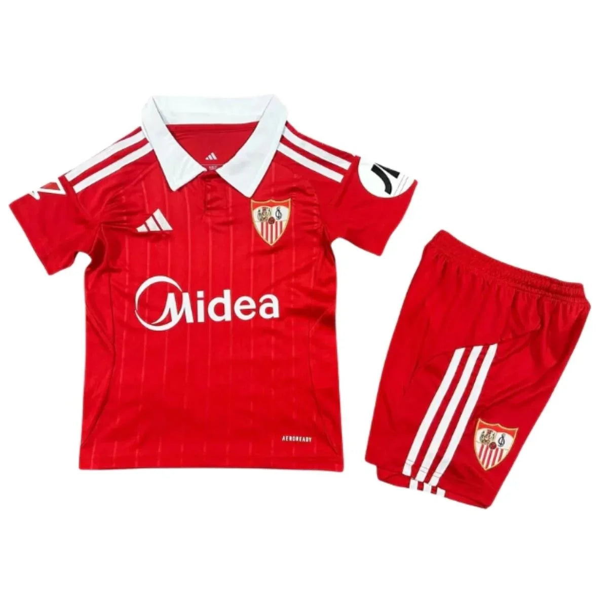 Kit Infantil Sevilla Away 25/26 - Vermelha