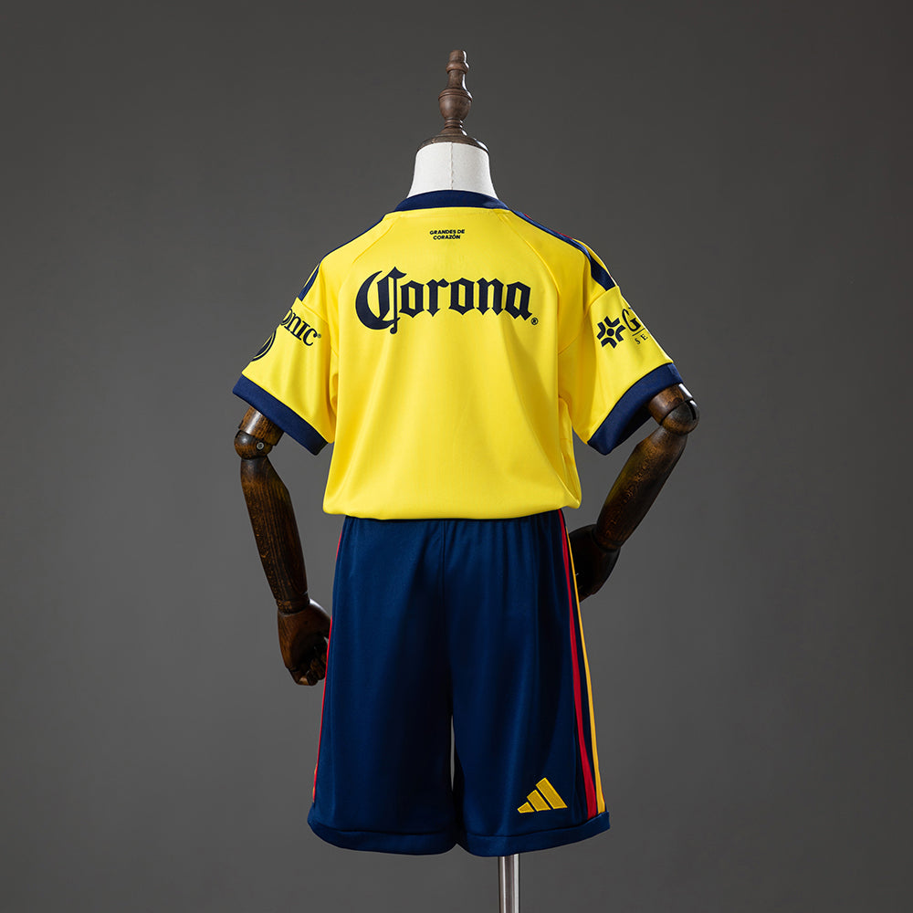 Kit Infantil America do México Home 26/27 - Amarelo
