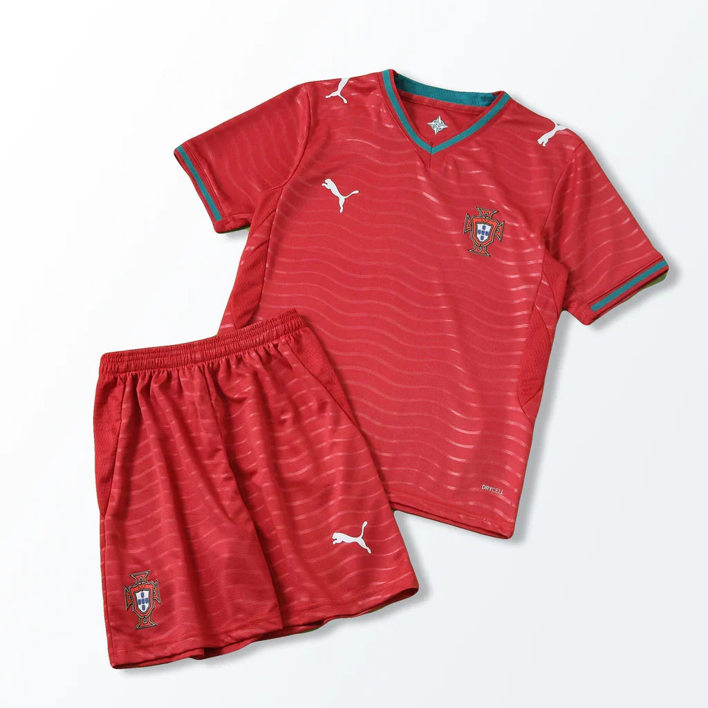Kit Infantil Portugal Home 26/27 - Vermelha