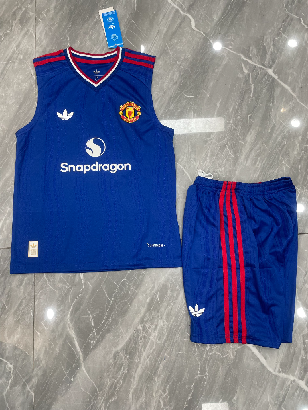 Kit Infantil Regata Manchester United Away 26/27 - Azul