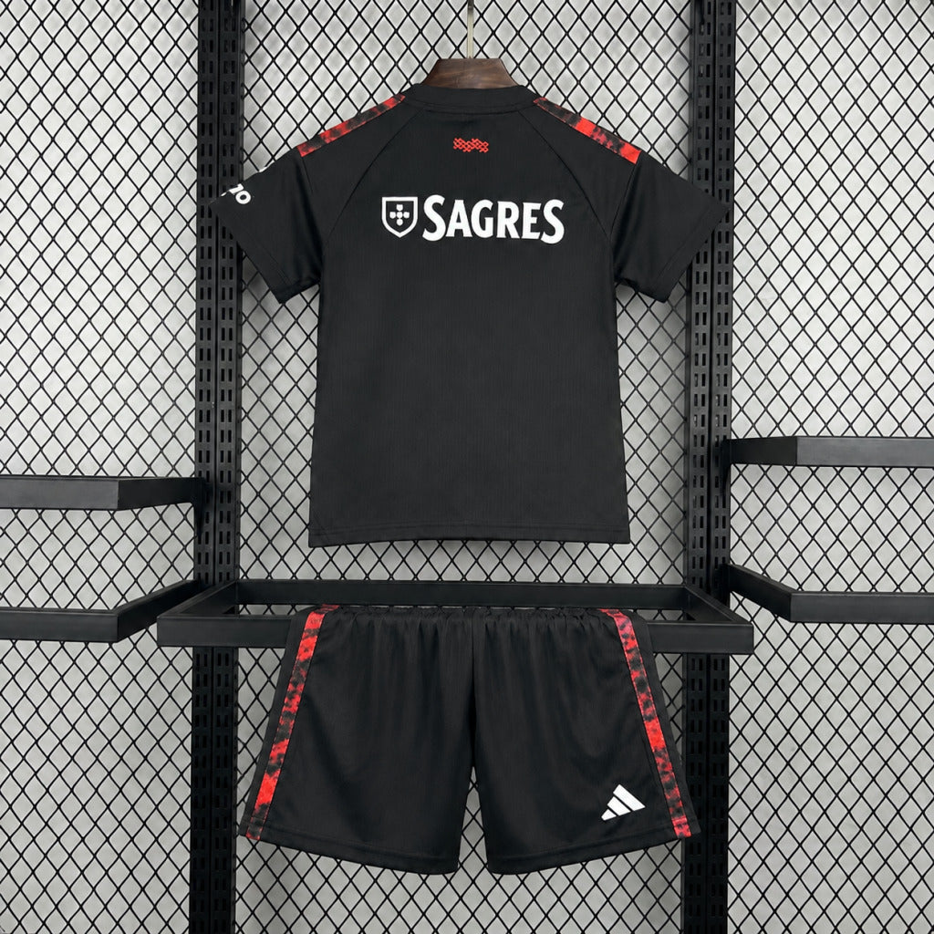 Kit Infantil Benfica Third 26/27 - Preto e Vermelho