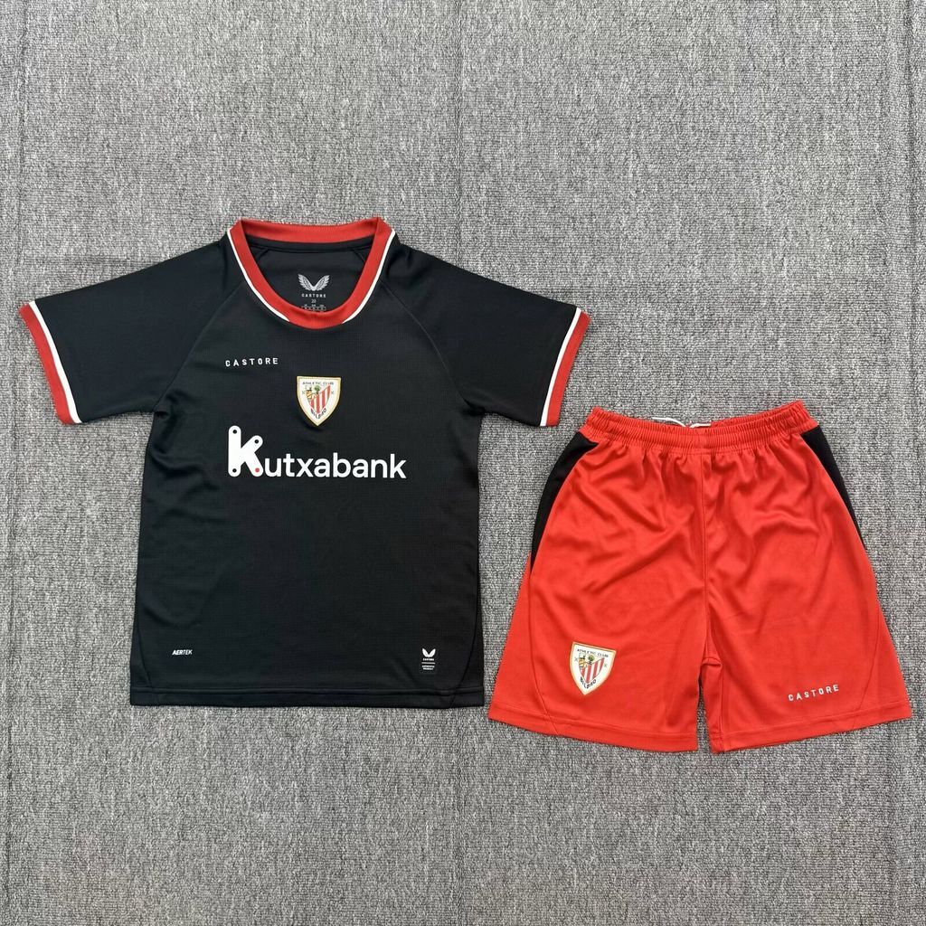 Kit Infantil Athletic Bilbao Away 26/27 - Preto