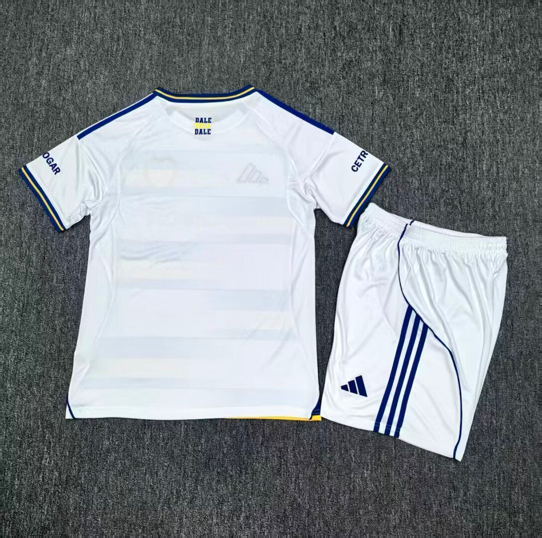 Kit Infantil Boca JRS Third 26/27 - Branca e Azul