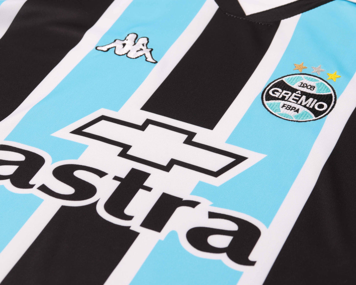 Kit Infantil Grêmio Home Retrô 2000 -Tricolor