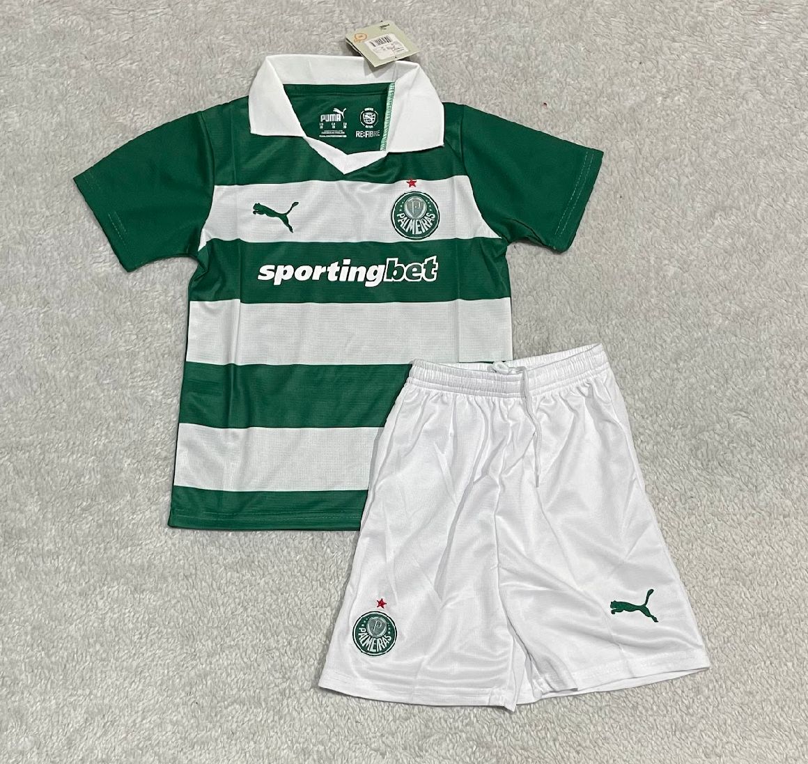 Kit Infantil Palmeiras Fourth 25/26 - Verde e Branco