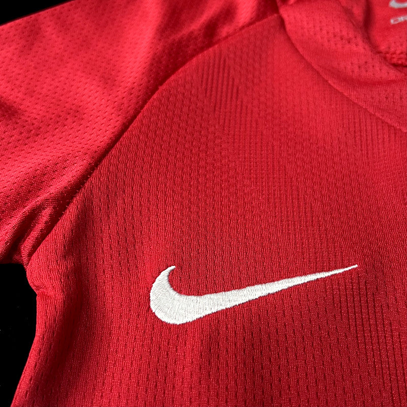 Kit infantil Manchester United RetrƓ Home 2008 - Vermelho