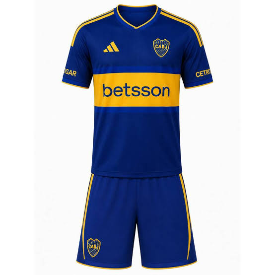 Kit Infantil Boca JRS Home 26/27 - Azul e Amarelo