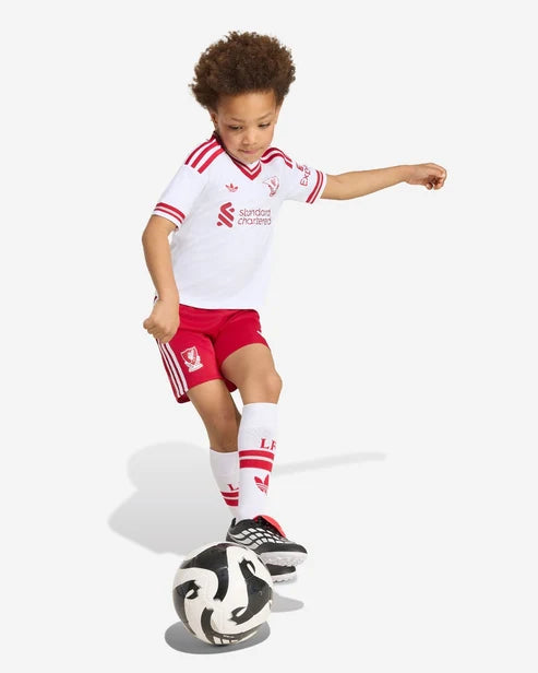Kit Infantil Liverpool Away 26/27 - Branca