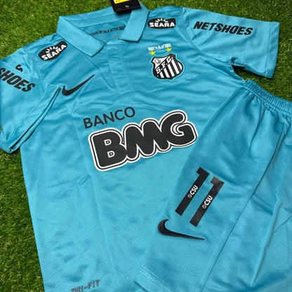 Kit Infantil Santos Third RetrƓ 12/13 - Azul