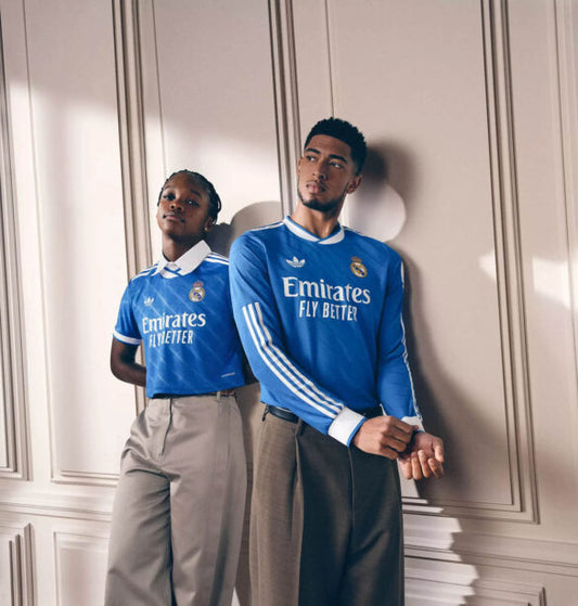 Terceira camisa do Real Madrid 2025-2026 traz inspiração nas arquibancadas do Santiago Bernabéu
