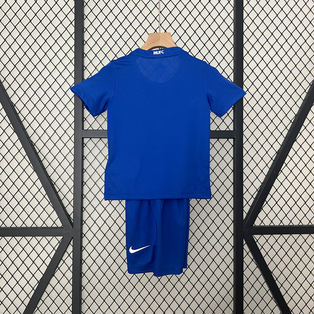 Kit infantil Manchester United Retrô Away 2009 - Azul