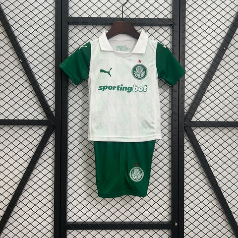 Kit Infantil Palmeiras Away 25/26 - Verde e Branco