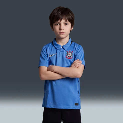 Kit Infantil Corinthians Third 26/27 - Azul