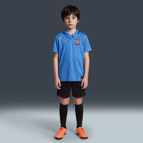 Kit Infantil Corinthians Third 26/27 - Azul