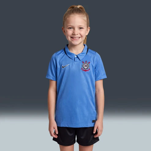 Kit Infantil Corinthians Third 26/27 - Azul
