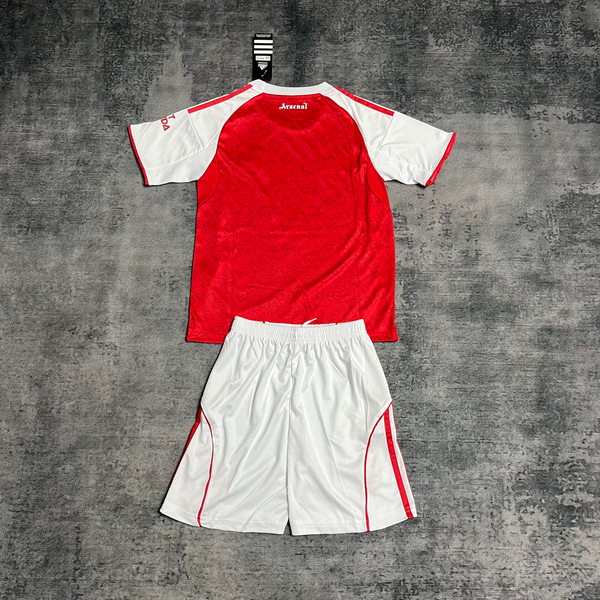 Kit Infantil Arsenal Home 25/26 - Vermelho e Branco