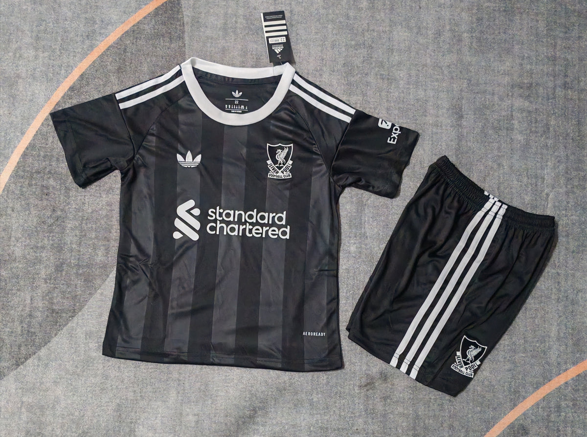 Kit Infantil Liverpool Goleiro 25/26 - Preto