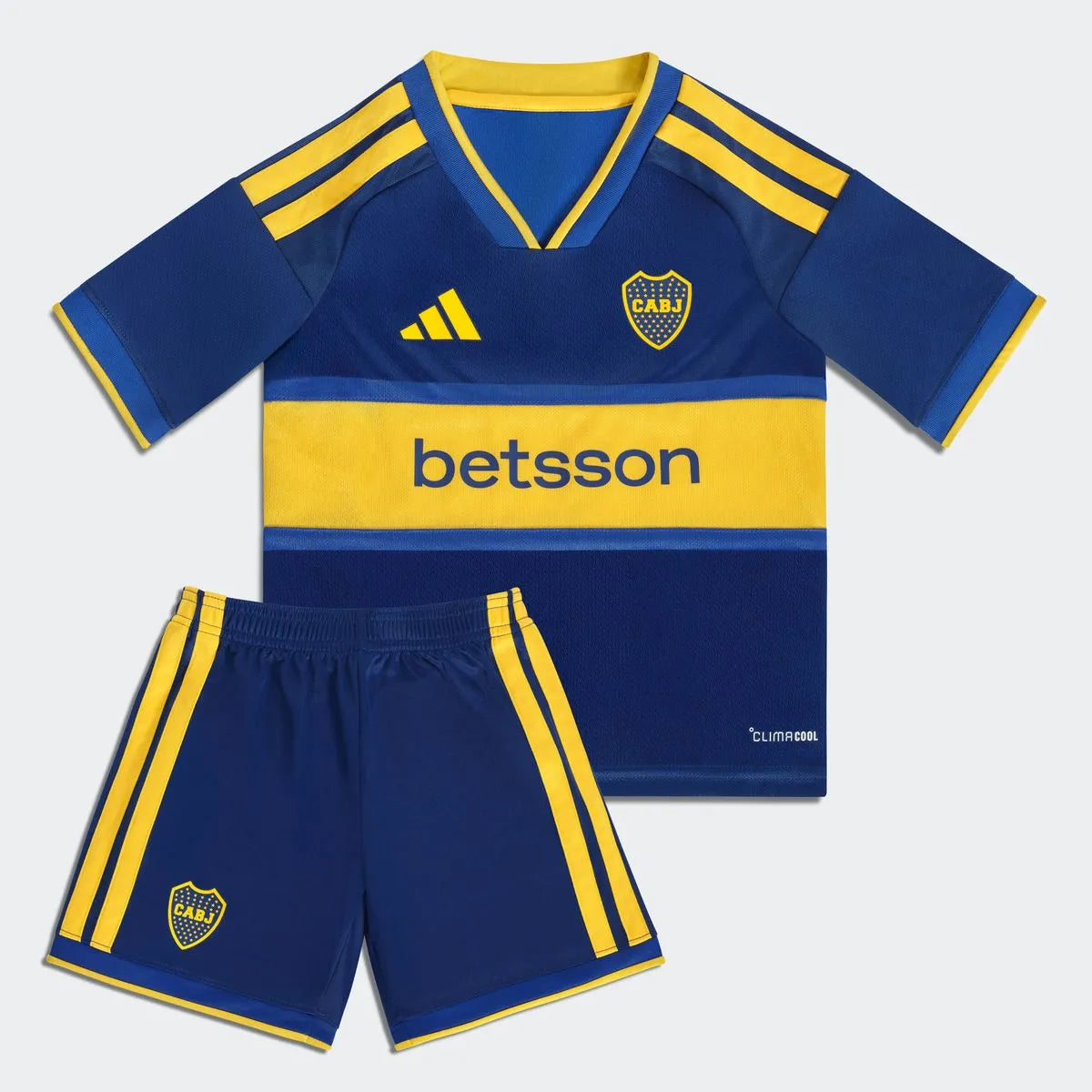 Kit Infantil Boca JRS Home 26/27  - Azul e Amarelo