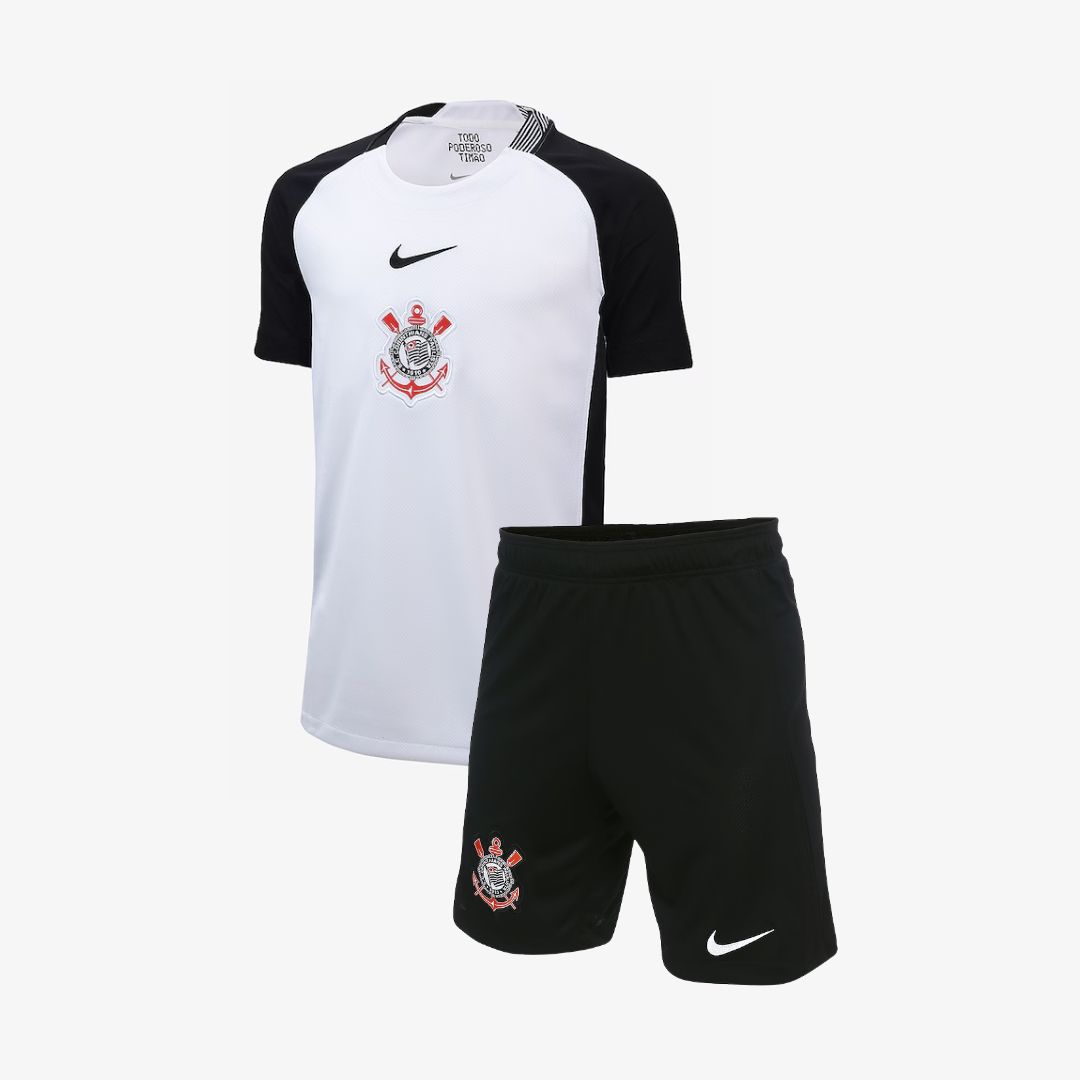 Kit Infantil Corinthians Home 25/26 - Branco