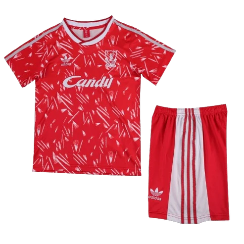 Kit Infantil Liverpool Home Retrô 89/90 - Vermelho