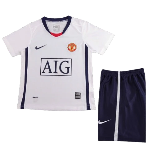 Kit infantil Manchester United Retrô Third 2009  - Branco