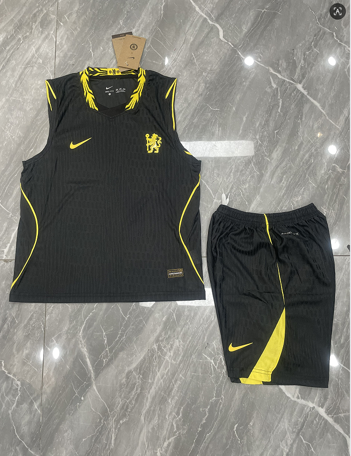 Kit Infantil Regata Chelsea Away 26/27 - Preto