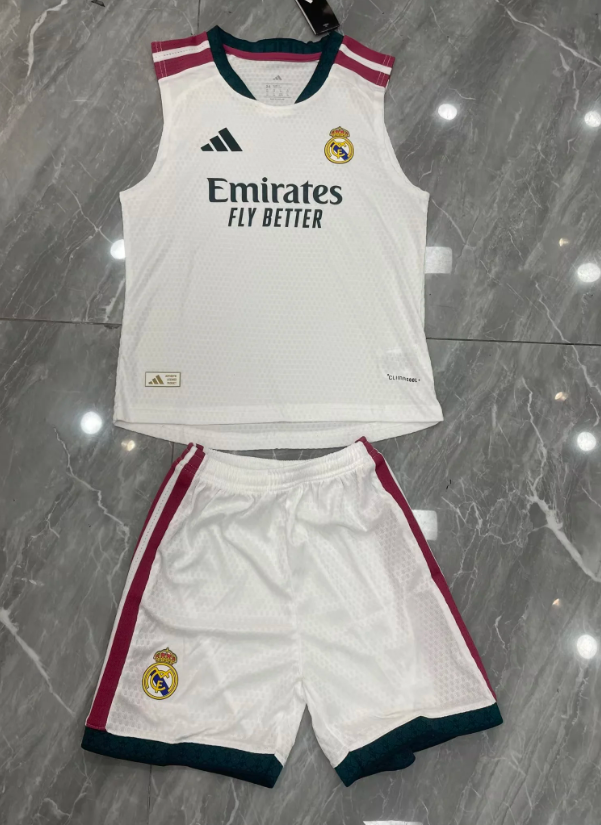 Kit Infantil Regata Real Madrid Home 26/27 - Branco