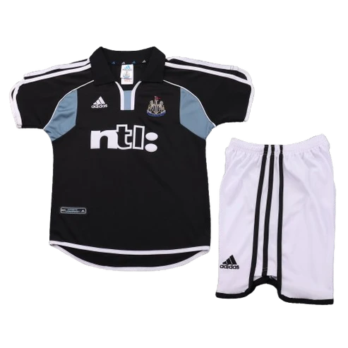 Kit infantil Newcastle Retrô Away 00/01 - Preto