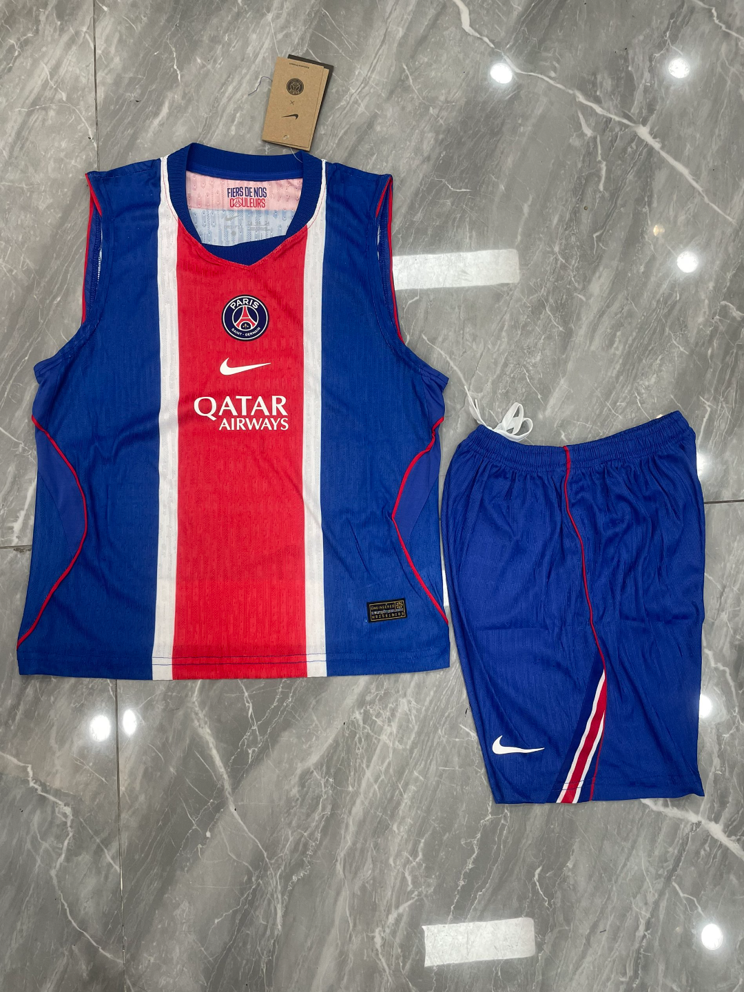 Kit Infantil Regata PSG Home 26/27 - Azul e Vermelho
