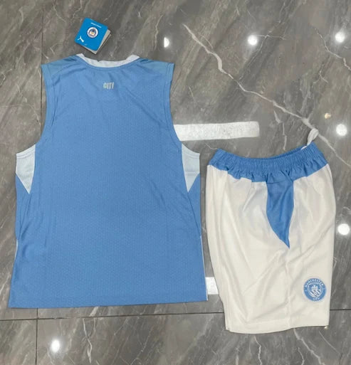 Kit Infantil Regata Manchester City Home 26/27 - Azul