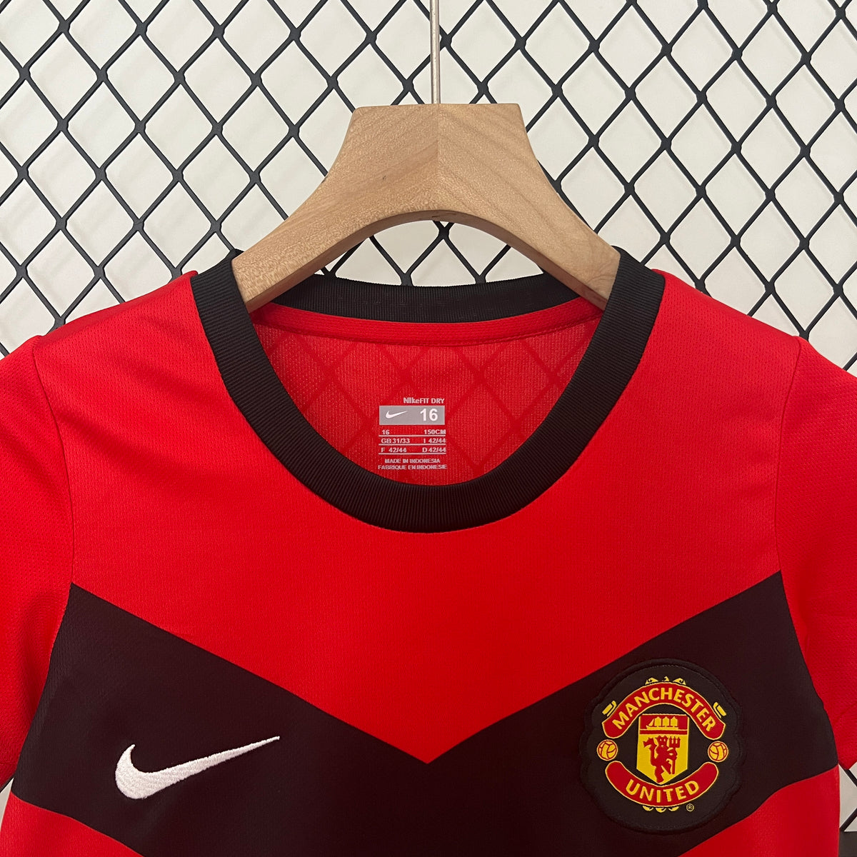 Kit infantil Manchester United Retrô Home 2009 - Vermelho