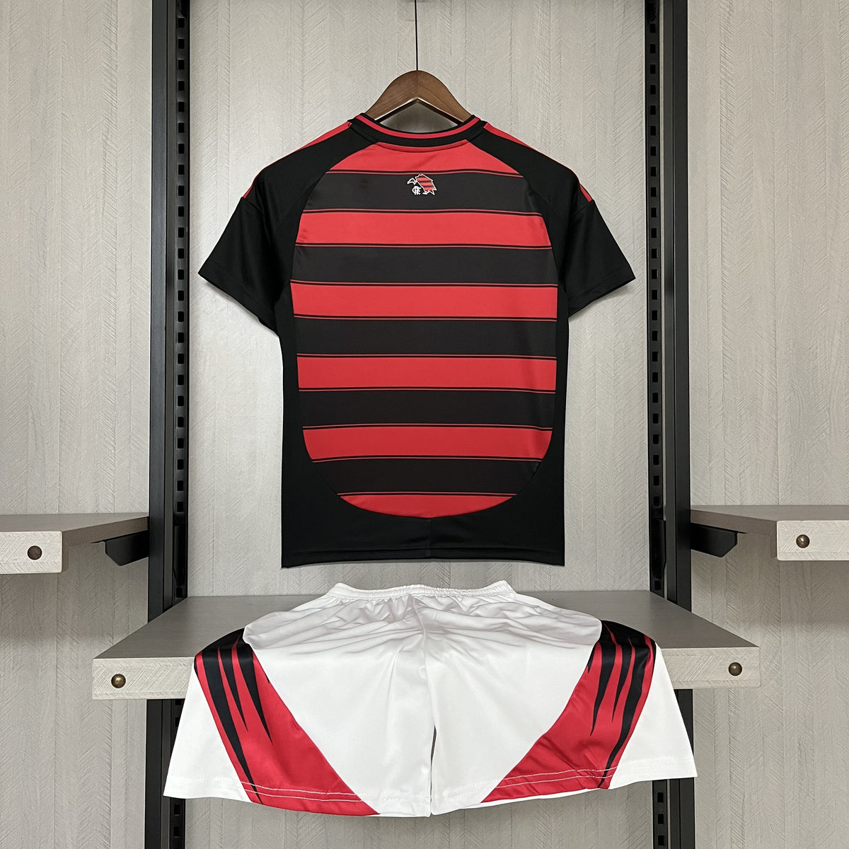 Kit Infantil Flamengo Home 25/26 -Vermelho e Preto