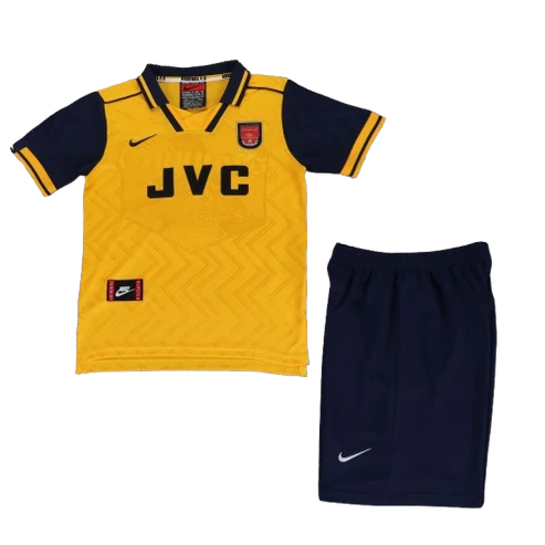 Kit Infantil Arsenal Away Retrô 97/98 - Amarelo