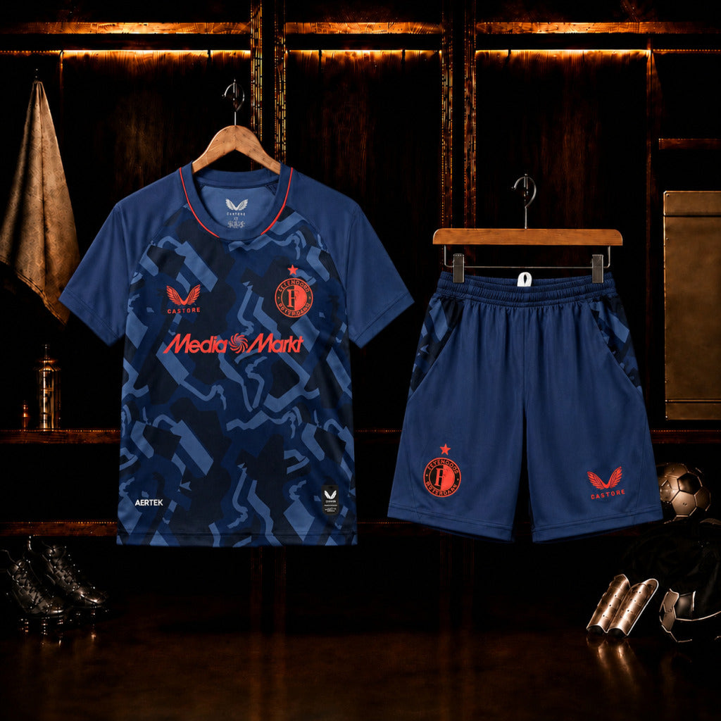 Kit Infantil Feyenoord Third 26/27 - Azul Escuro
