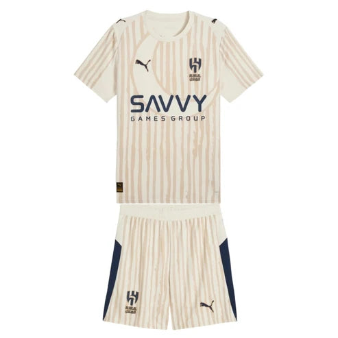 Kit Infantil Al Hilal Away Mundial de Clubes 25/26  - Bege