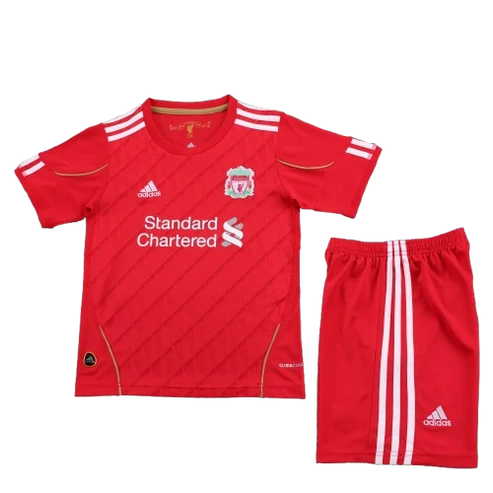 Kit Infantil Liverpool Home Retrô 10/11 - Vermelho