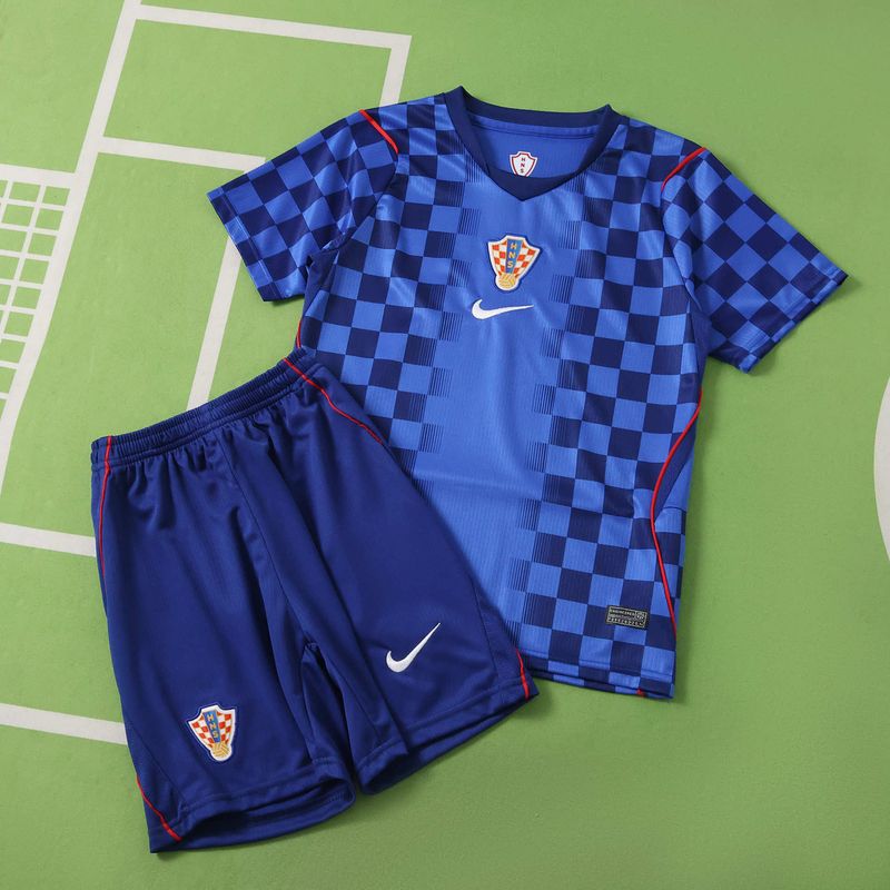 Kit Infantil Croácia Away 26/27 - Azul