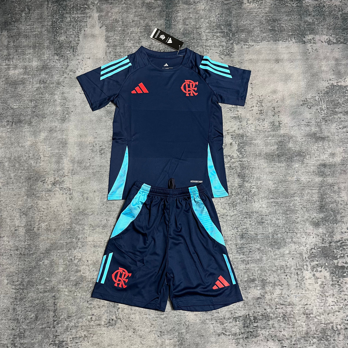 Kit Infantil Flamengo Treino 25/26 - Azul