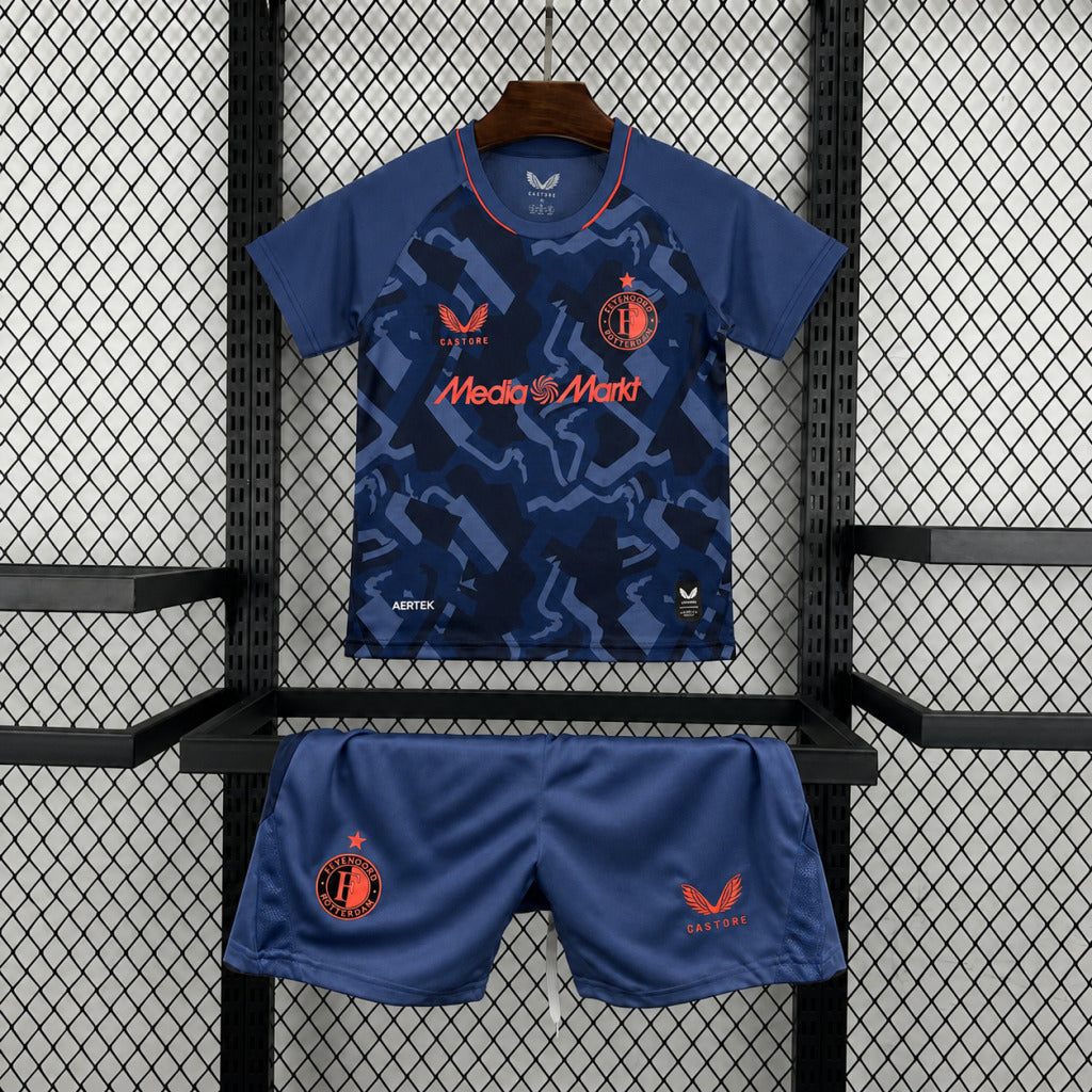 Kit Infantil Feyenoord Third 26/27 - Azul Escuro