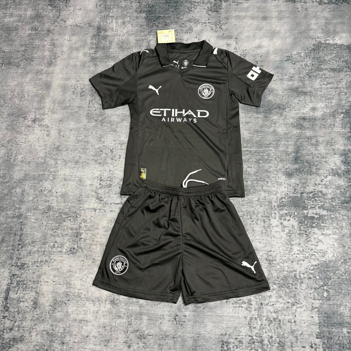 Kit Infantil Manchester City Third 25/26 - Preto