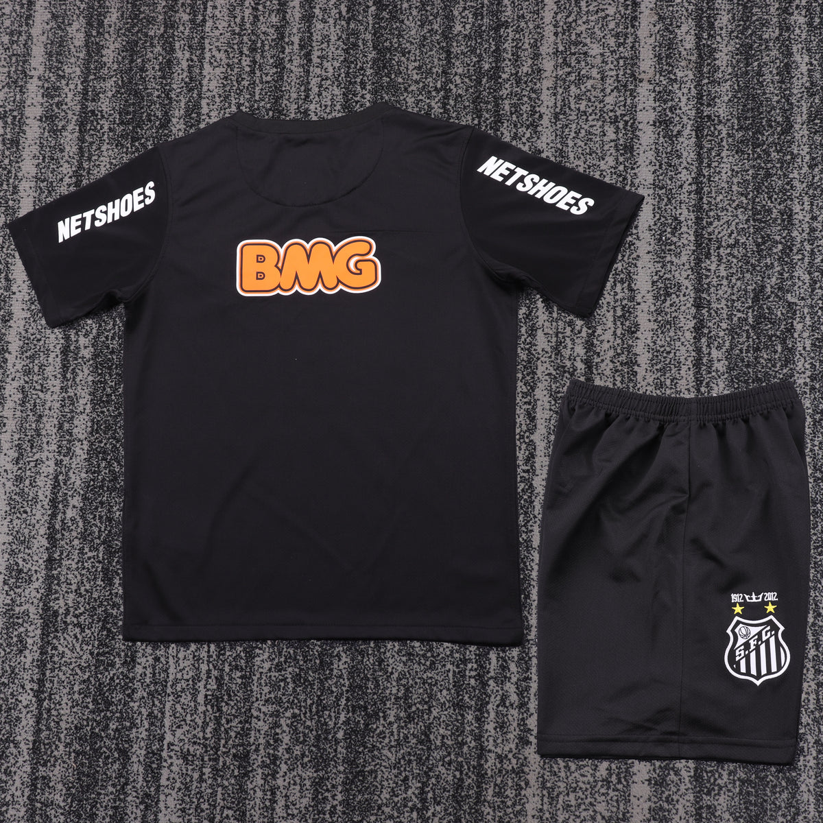 Kit Infantil Santos Away Retrô 2013 - Preto