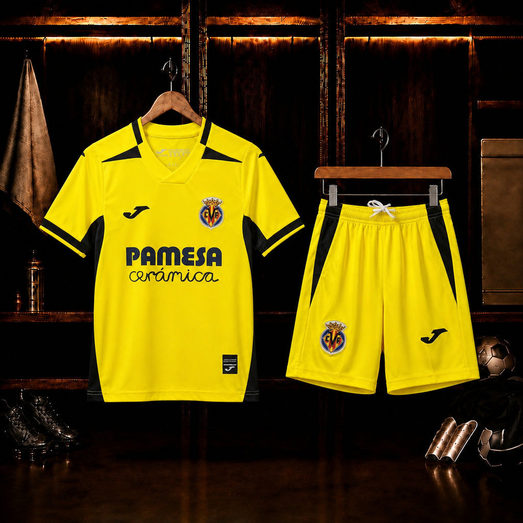 Kit Infantil Villareal Home 26/27  - Amarelo