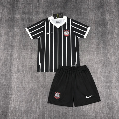 Kit Infantil Corinthians Away 26/27 - Preto e Branco