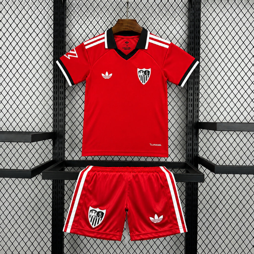Kit Infantil Sevilla Away 26/27 - Vermelha