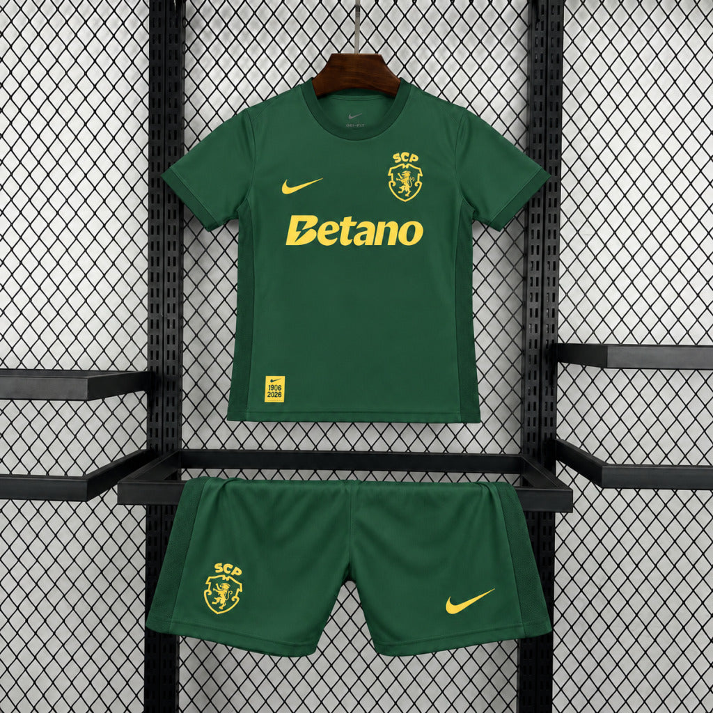 Kit Infantil Sporting Third 26/27 - Verde