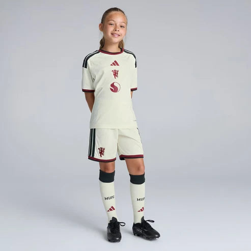 Kit infantil Manchester United Third 26/27  - Bege
